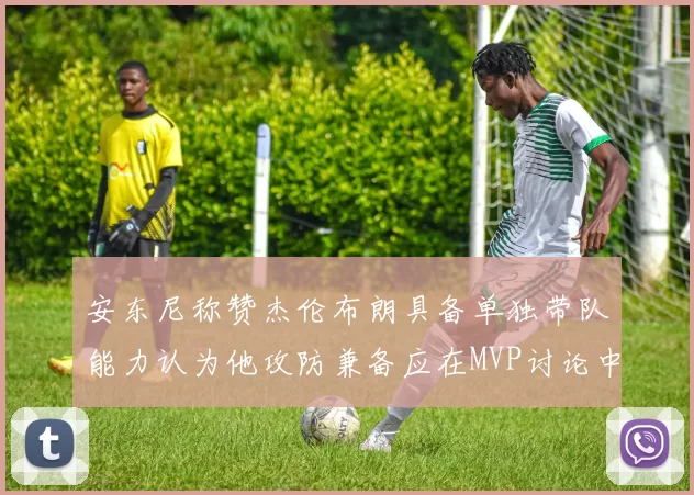 安东尼称赞杰伦布朗具备单独带队能力认为他攻防兼备应在MVP讨论中占有一席之地